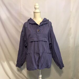 VINTAGE 1990’s GAP Purple Pullover Windbreaker Jacket Size Large
